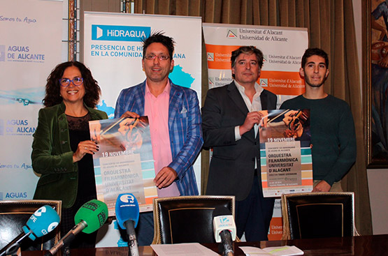Rueda de prensa de presentación del concierto conmemorativo del 120 aniversario de Aguas de Alicante